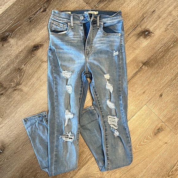 Levi’s Mile High super skinny ripped jeans - Picture 2 of 6